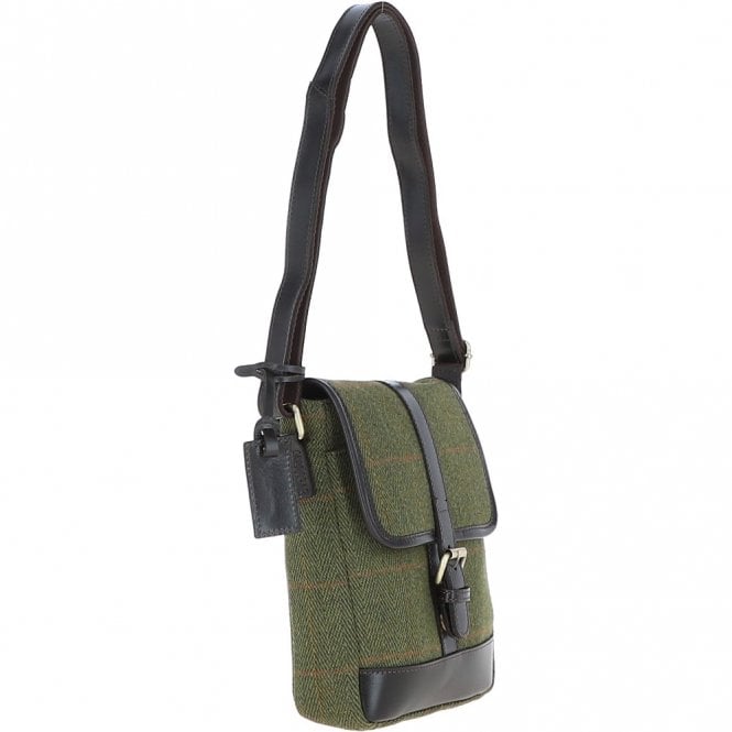 Ashwood Leather Mens Vintage Hunter Leather Travel Bag Tweed : Toby FB