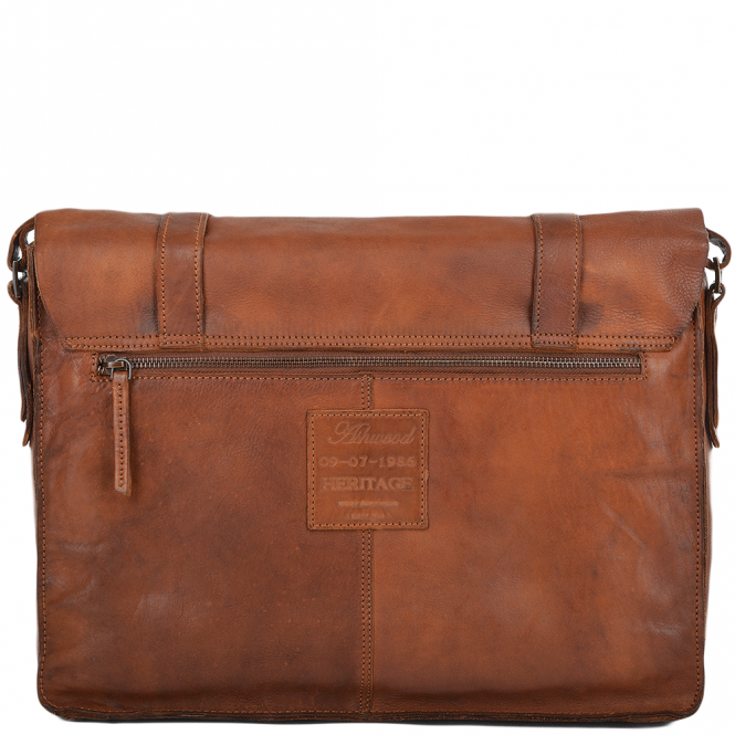 Ashwood Leather Mens Vintage Leather Messenger Bag Rust : 7996