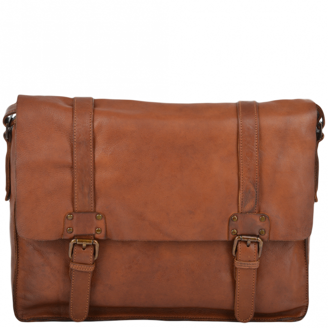 ashwood leather Mens Vintage Leather Messenger Bag Rust : 7996