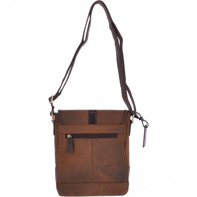 Ashwood Leather Mens Vintage Oily Hunter Leather Travel Bag Brown : Toby FB