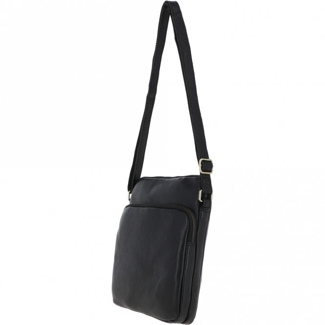 Ashwood Leather Michigan Leather Body Bag Black : M-52