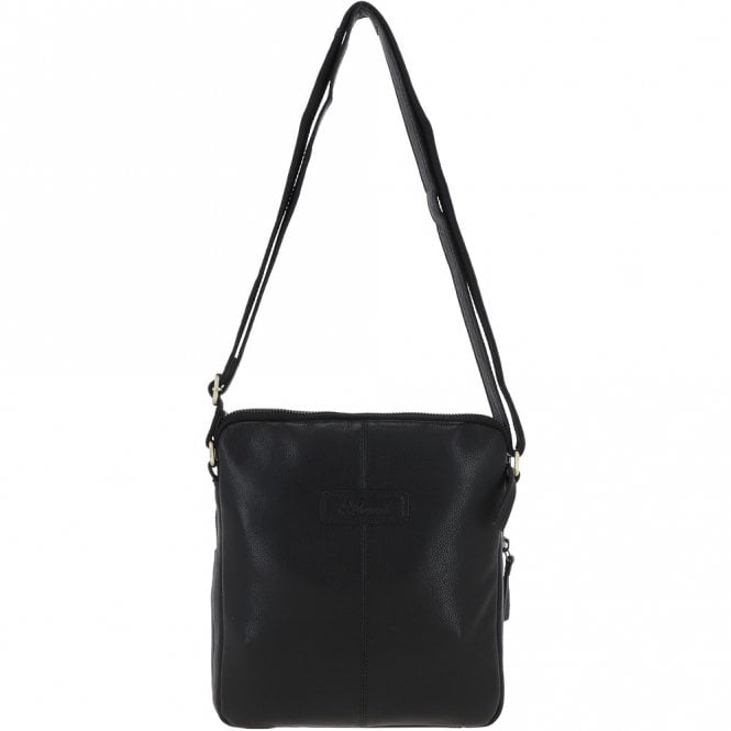 Ashwood Leather Michigan Leather Body Bag Black : M-52