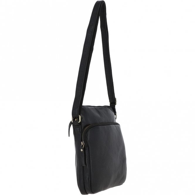 Ashwood Leather Michigan Leather Body Bag Black : M-52