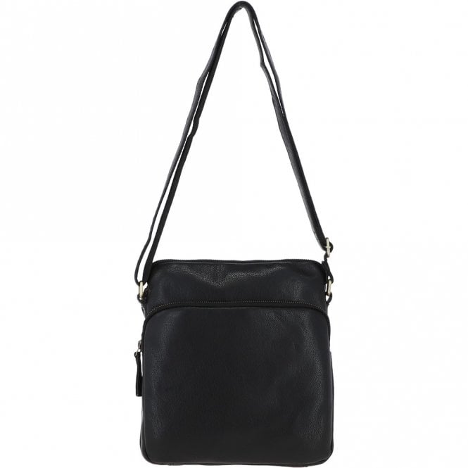 ashwood leather Michigan Leather Body Bag Black : M-52