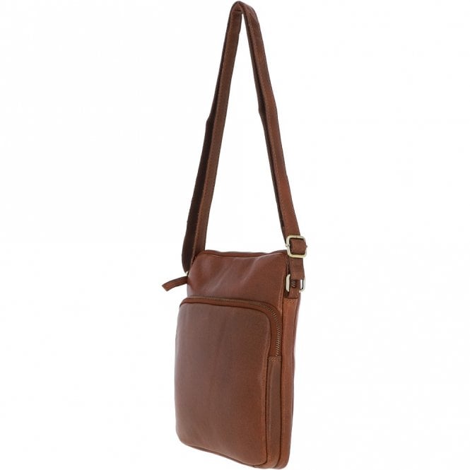 Ashwood Leather Michigan Leather Body Bag Cognac : M-52