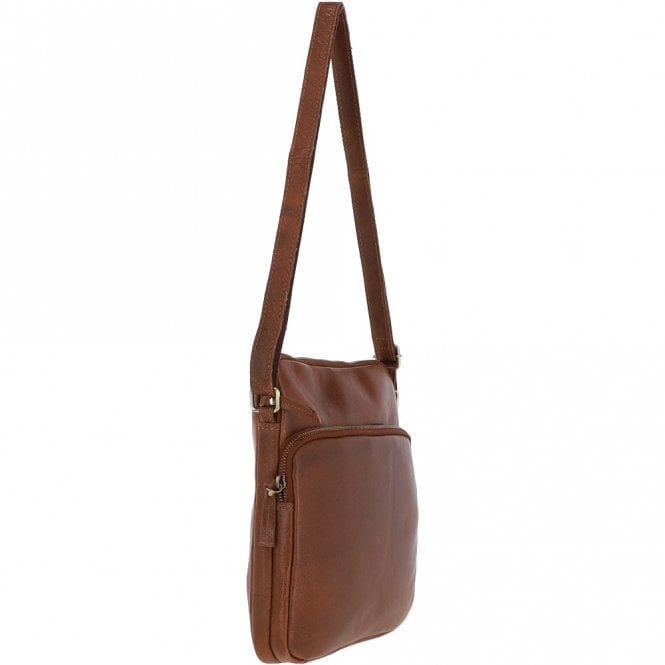 Ashwood Leather Michigan Leather Body Bag Cognac : M-52