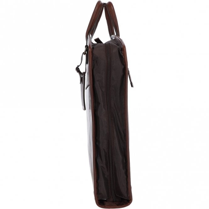 Ashwood Leather Michigan Leather Suit Carrier Tempo Brown: 8145