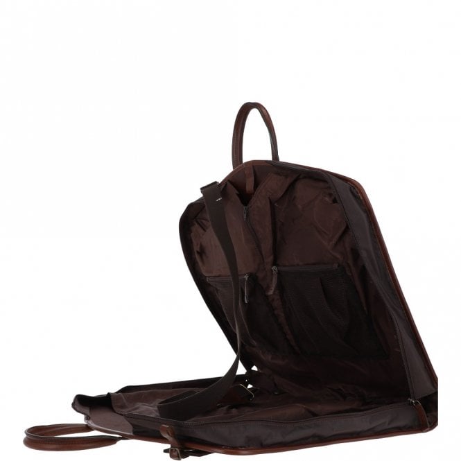 Ashwood Leather Michigan Leather Suit Carrier Tempo Brown: 8145