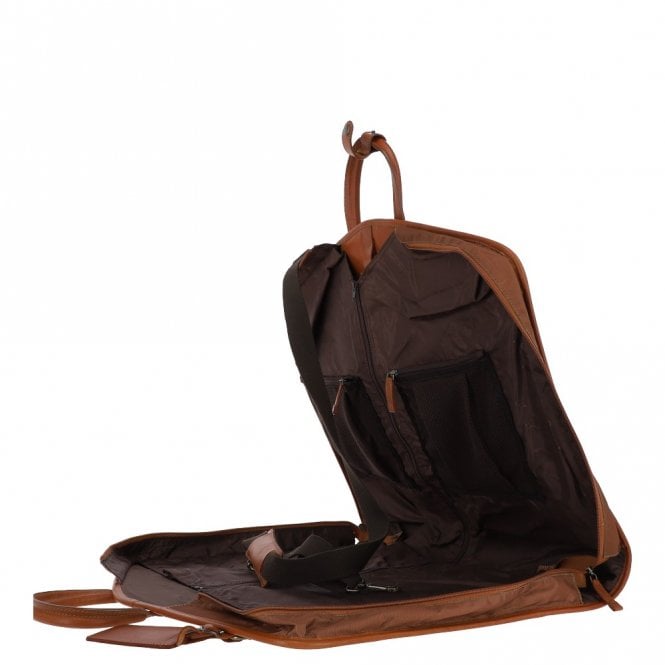 Ashwood Leather Michigan Leather Suit Carrier Tempo Tan : 8145