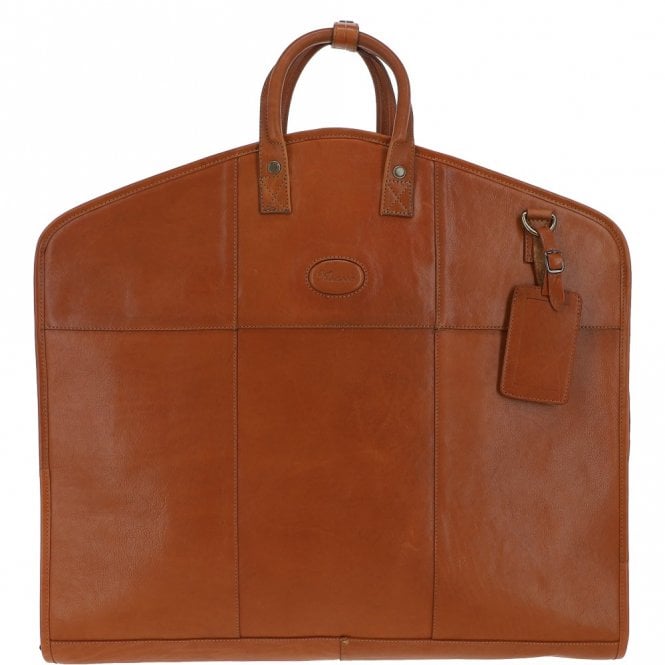 ashwood leather Michigan Leather Suit Carrier Tempo Tan : 8145