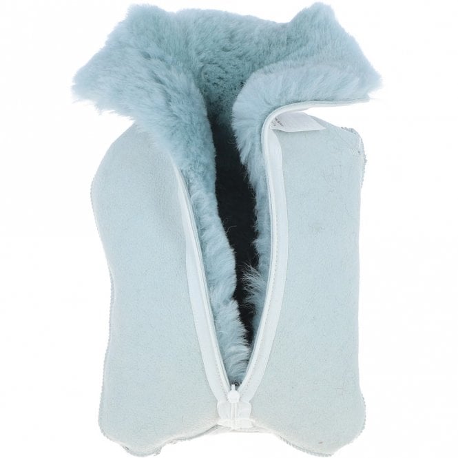 Ashwood Leather Natural Sheepskin Hot Water Bottle Cover Duck Egg: HW Bottle Cover 2L