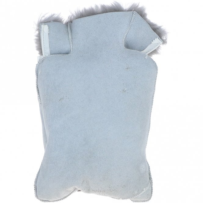 Ashwood Leather Natural Sheepskin Hot Water Bottle Cover Grey: HW Bottle Cover 2L