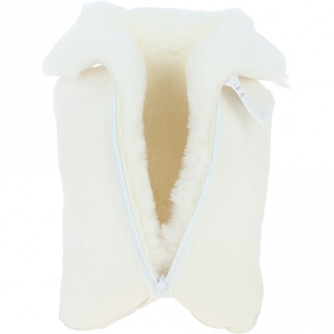 Ashwood Leather Natural Sheepskin Hot Water Bottle Cover Ivory: HW Bottle Cover 2L