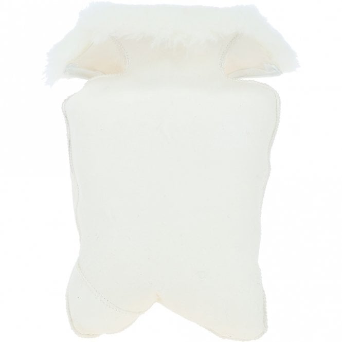 Ashwood Leather Natural Sheepskin Hot Water Bottle Cover Ivory: HW Bottle Cover 2L
