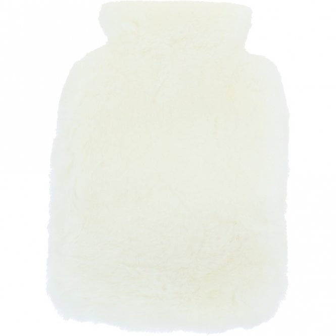 ashwood leather Natural Sheepskin Hot Water Bottle Cover Ivory: HW Bottle Cover 2L