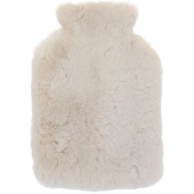 ashwood leather Natural Sheepskin Hot Water Bottle Cover Linen: HW Bottle Cover 2L