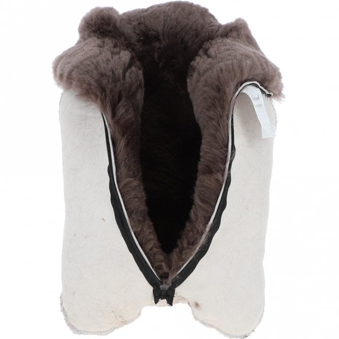 Ashwood Leather Natural Sheepskin Hot Water Bottle Cover Mink Brown: HW Bottle Cover 2L