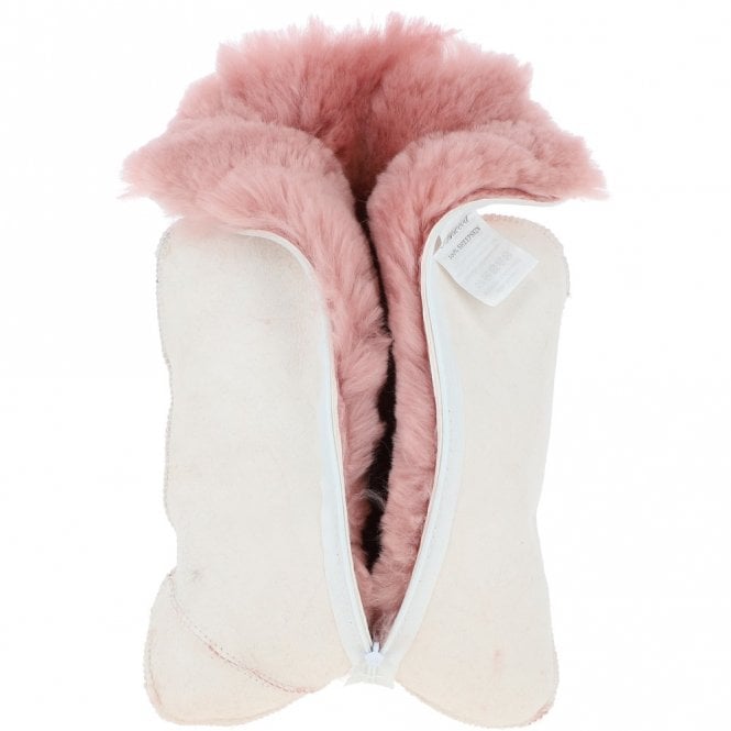 Ashwood Leather Natural Sheepskin Hot Water Bottle Cover Rosa Pink: HW Bottle Cover 2L