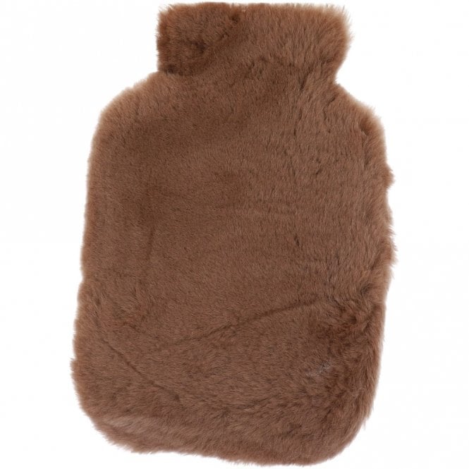 ashwood leather Natural Sheepskin Hot Water Bottle Cover Toffee: HW Bottle Cover 2L