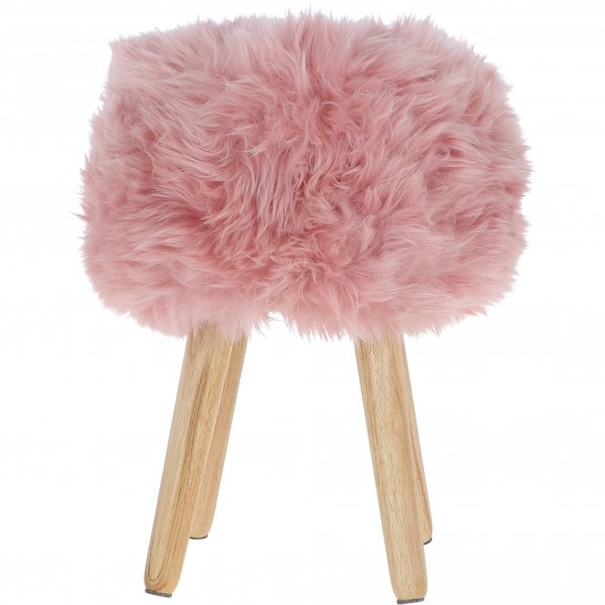ashwood leather New Zealand Sheepskin Stool Rosa: NZ Stool