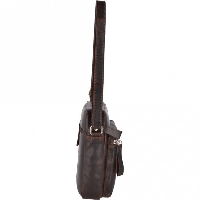 Ashwood Leather Oily Hunter Medium Travel Flight Bag Brown: 1661