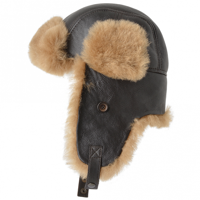 Ashwood Leather Sheepskin Aviator Hat Ginger : Morgan