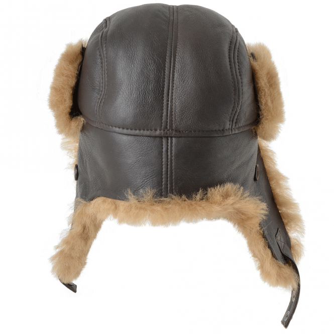 Ashwood Leather Sheepskin Aviator Hat Ginger : Morgan