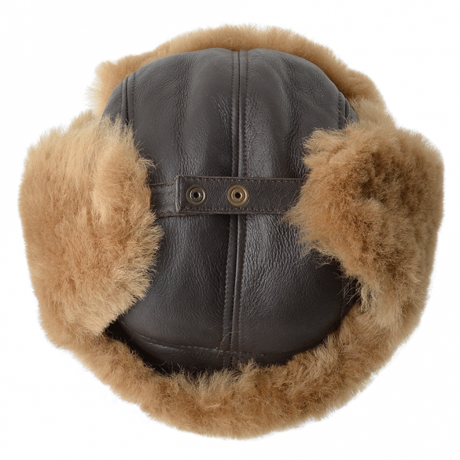 Ashwood Leather Sheepskin Aviator Hat Ginger : Morgan