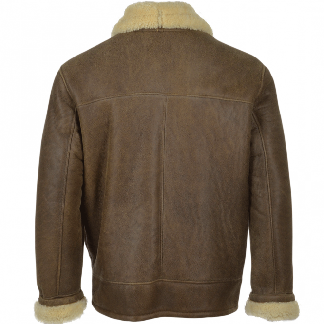 Ashwood Leather Sheepskin Flying Jacket Antique : Hunter