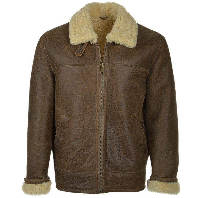 ashwood leather Sheepskin Flying Jacket Antique : Hunter