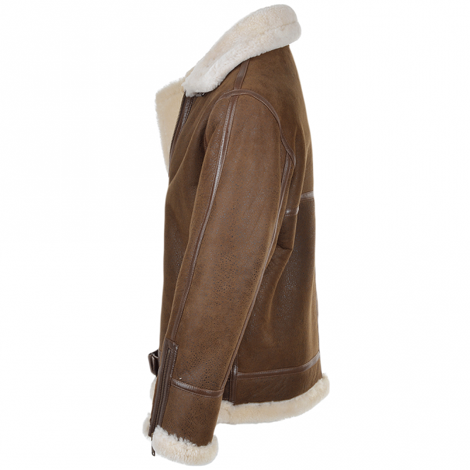 Ashwood Leather Sheepskin Flying Jacket Antique : Leo