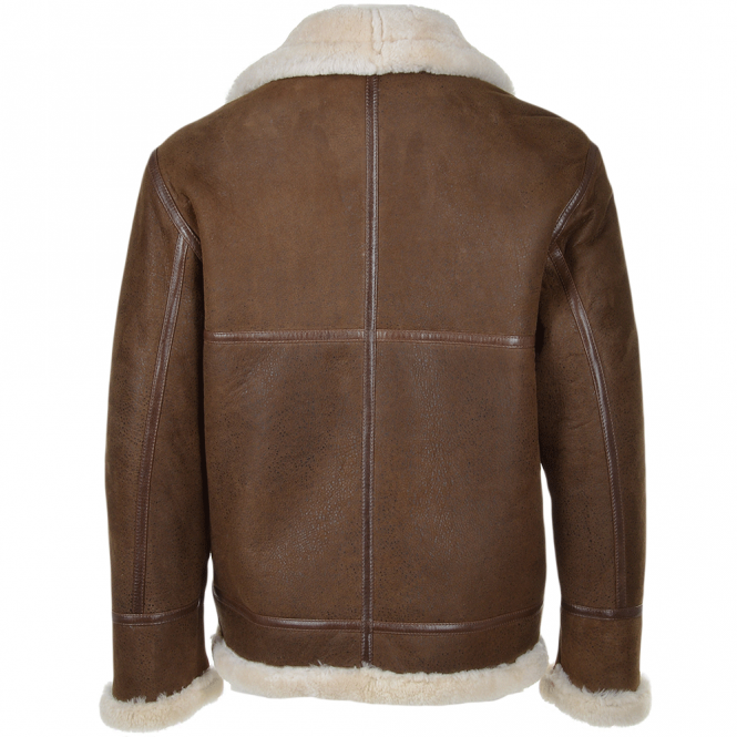 Ashwood Leather Sheepskin Flying Jacket Antique : Leo