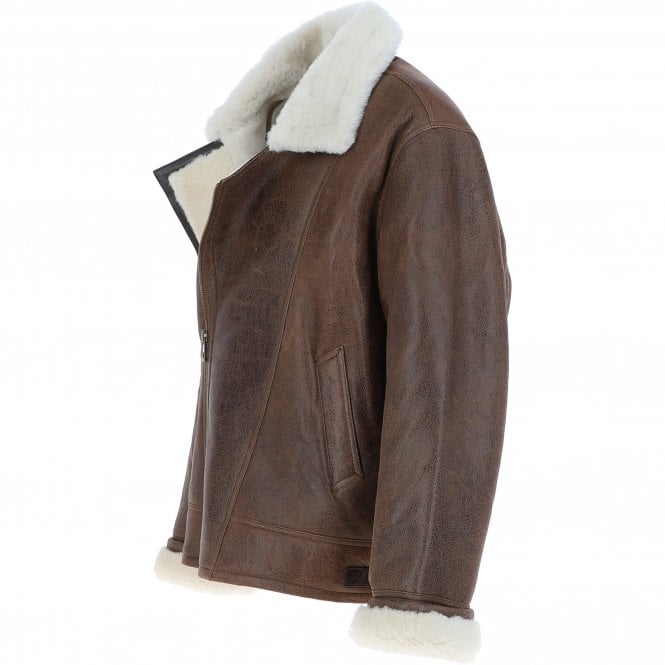 Ashwood Leather Sheepskin Flying Jacket Antique : Luan