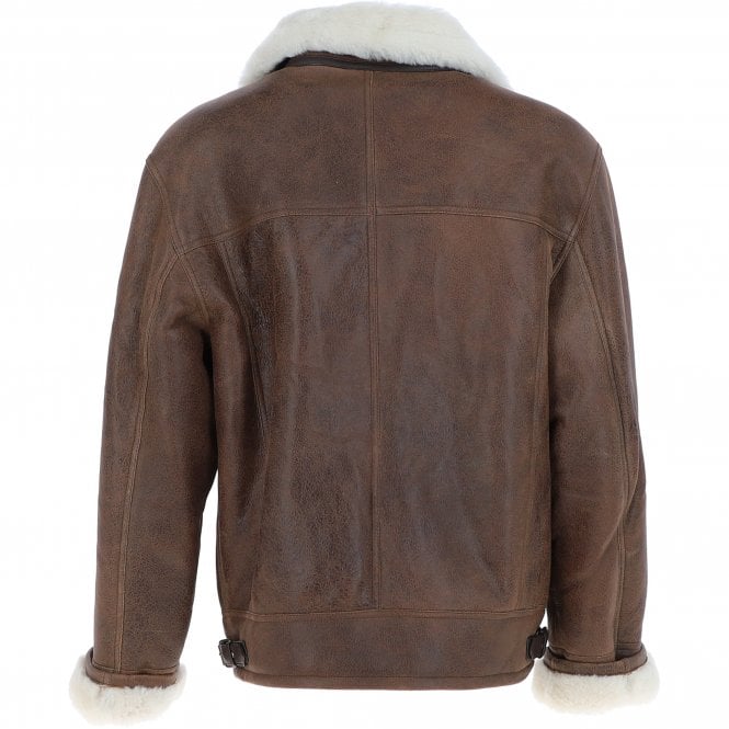 Ashwood Leather Sheepskin Flying Jacket Antique : Luan