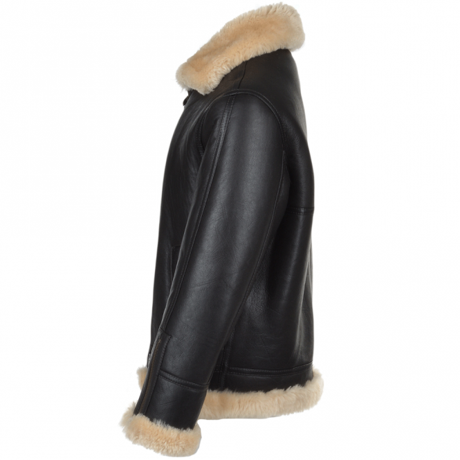 Ashwood Leather Sheepskin Flying Jacket Brown/ Cream : Leo