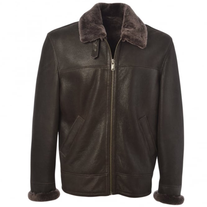 ashwood leather Sheepskin Flying Jacket Mouse Cotton : Hunter