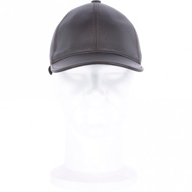 ashwood leather Sheepskin Leather Baseball Cap Brown: Gibson