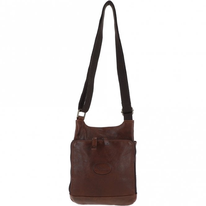 Ashwood Leather Small Ashwood Hi Veg Leather Travel Bag Tempo Brown : 8142