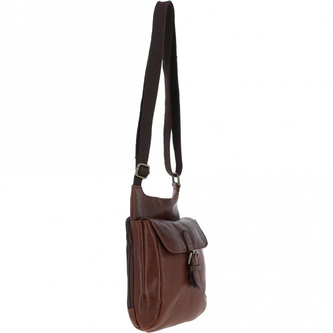 Ashwood Leather Small Ashwood Hi Veg Leather Travel Bag Tempo Brown : 8142