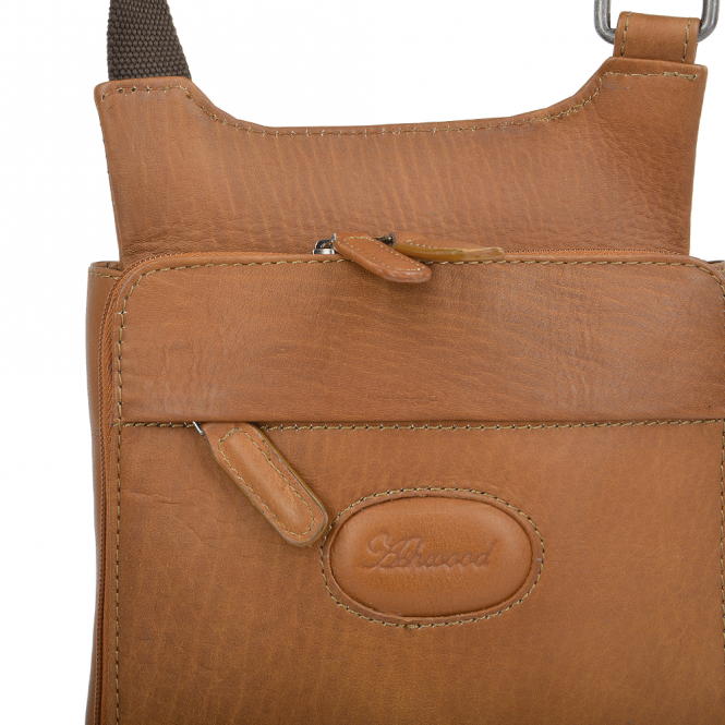 Ashwood Leather Small Columbian Leather Travel Bag Tan : 8142