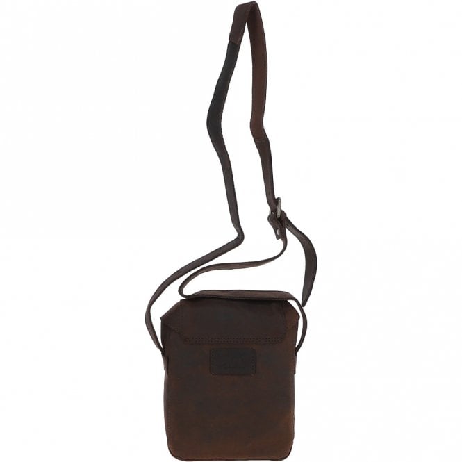 Ashwood Leather Small Vintage Leather Messenger Bag Brown: Miro