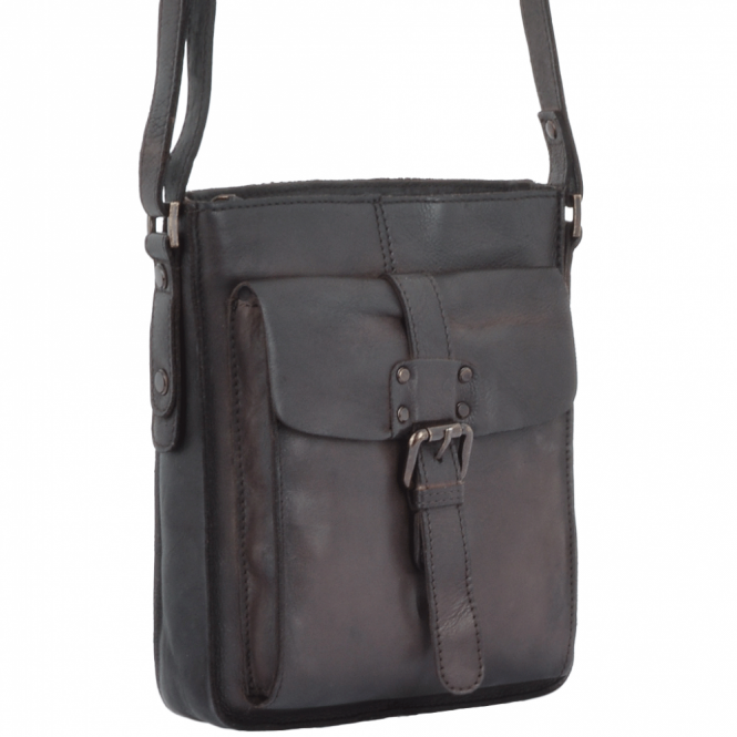 Ashwood Leather Small Vintage Leather Travel Bag Brown : 7993