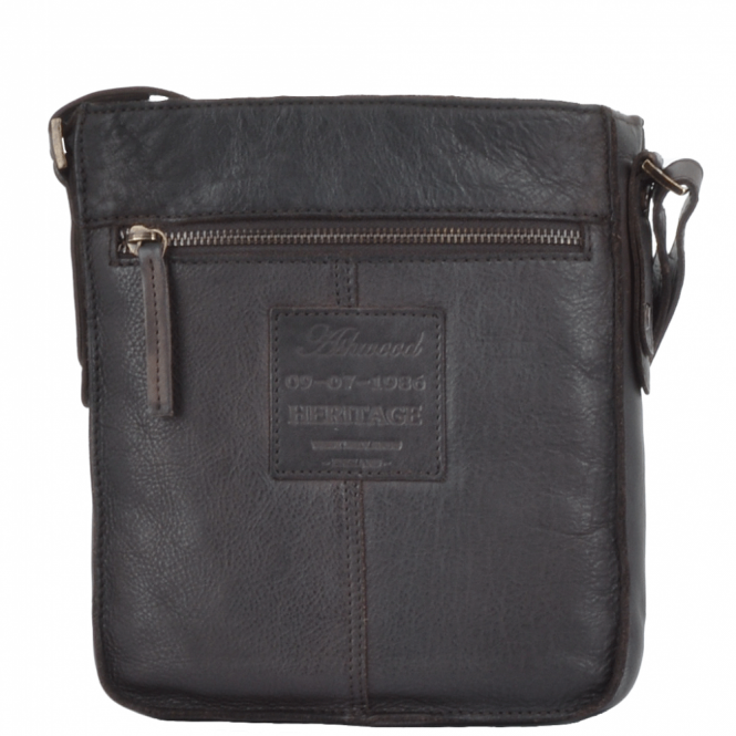 Ashwood Leather Small Vintage Leather Travel Bag Brown : 7993