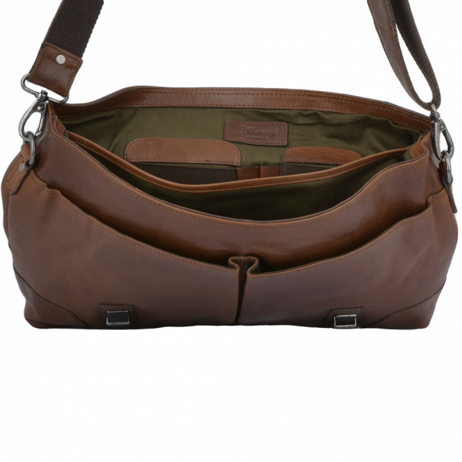 Ashwood Leather Soft Leather Handcrafted Briefcase Tan : Elliot