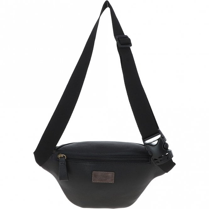 Ashwood Leather Suede And Leather Luxury Travel Bum Bag Grey: Billy