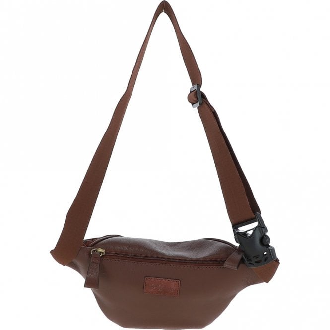 Ashwood Leather Suede And Leather Luxury Travel Bum Bag Tan: Billy