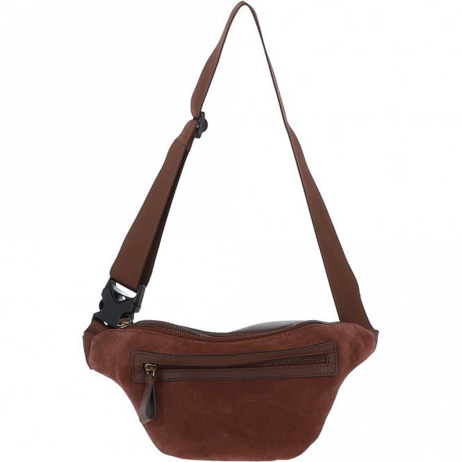 ashwood leather Suede and Leather Luxury Travel Bum Bag Tan: Billy