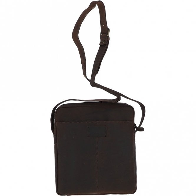 Ashwood Leather Tablet Friendly Medium Vintage Leather Body Bag Brown: Paddy