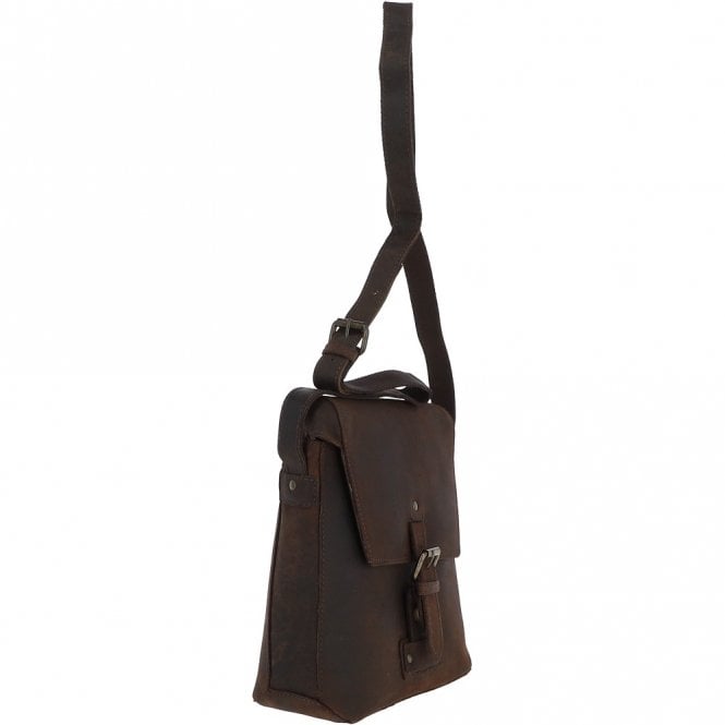 Ashwood Leather Tablet Friendly Medium Vintage Leather Messenger Bag Brown: Monti