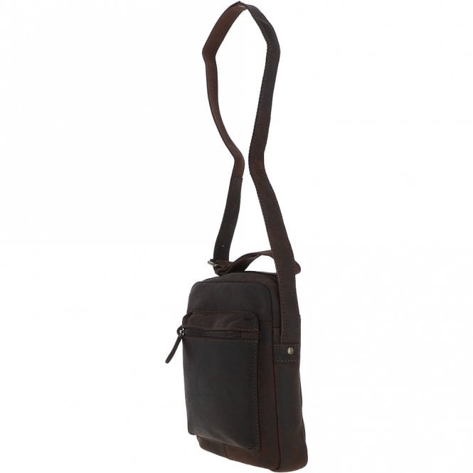 Ashwood Leather Tablet Friendly Small Vintage Leather Body Bag Brown: Patty